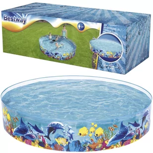 Bestway BASEN ROZPOROWY FISH 244X46CM 55031 - Baseny ogrodowe - miniaturka - grafika 1