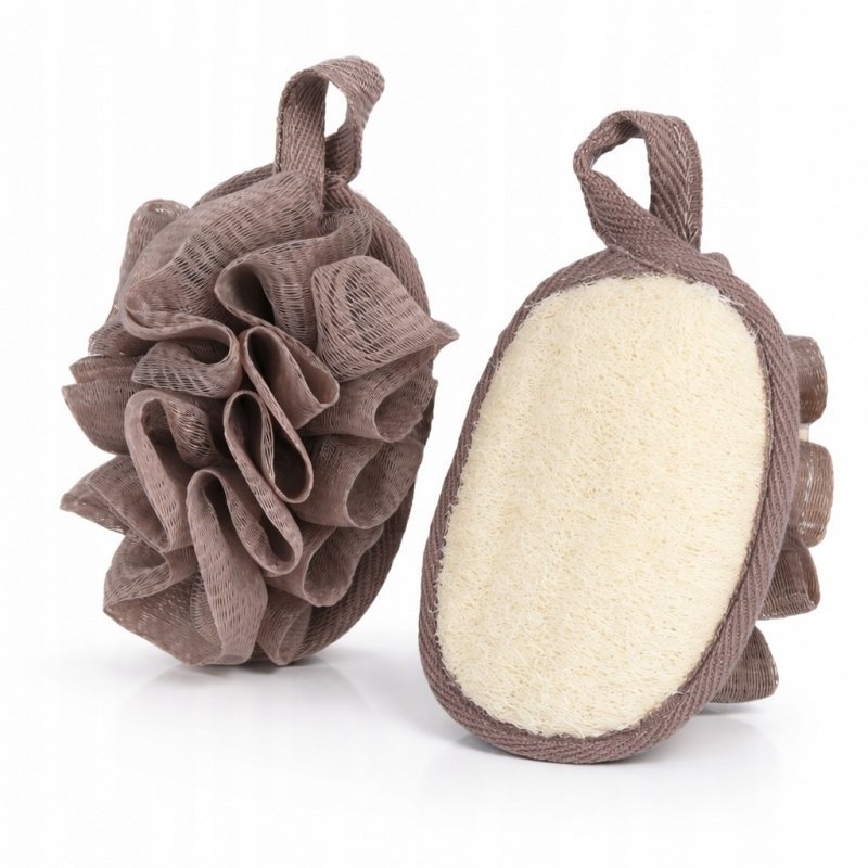 ECARLA_Dwustronna gąbka do mycia ciała na mokro