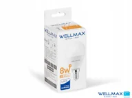 Żarówki tradycyjne - Żarówka Wellmax Samsung Kulka E14 640lm 8W Ciepła - miniaturka - grafika 1