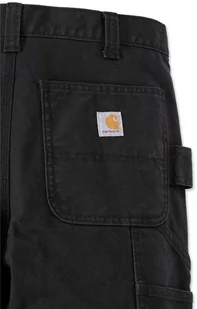 Spodnie Carhartt Stretch Duck Double Front Black - Spodnie sportowe męskie - miniaturka - grafika 1