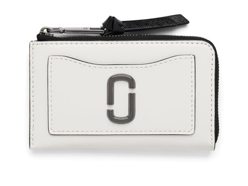 Marc Jacobs Women's The Utility Snapshot Top Zip Multi Travel Accessory-Passport Wallet, Black/White, czarny/biały, jeden rozmiar