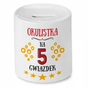 Skarbonki - Dla Okulistki Skarbonka na Urodziny na Prezent z Nadrukiem ze Zdjęciem + Opakowanie na prezent (wzór 01) - miniaturka - grafika 1