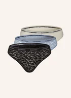 Majtki damskie - Calvin Klein Figi Modern Lace, 3 Szt. schwarz - miniaturka - grafika 1