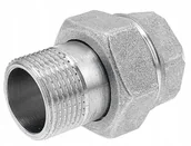 Akcesoria hydrauliczne - Ferro Śrubunek 3/4" mosiężny prosty z oringiem chrom SGC3 - miniaturka - grafika 1