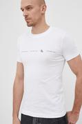 Calvin Klein Jeans t-shirt bawełniany J30J319896.PPYY kolor biały z nadrukiem