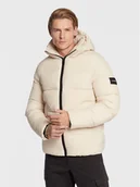 Kurtki męskie - Calvin Klein Kurtka zimowa Crinkle K10K110336 Beżowy Regular Fit - miniaturka - grafika 1