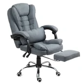 Fotele i krzesła biurowe - Fotel biurowy  NBR011 SZARY - miniaturka - grafika 1