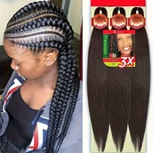 Pozostałe akcesoria fryzjerskie - TEMU Zestaw 3 Sztuk 26" Wstążkowe Przedłużenia Włosów - Proste Syntetyczne dla Mężczyzn i Kobiet, Bez Swędzenia, Odporność na Ciepło i Łatwa - miniaturka - grafika 1