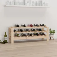 Stojaki na wino - Lumarko Stojak na wino, 109,5x30x42 cm, lite drewno sosnowe - miniaturka - grafika 1