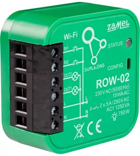 Zamel ROW-02 odbiornik WI-FI dopuszkowy 2-kanałowy, dwukierunkowy - Systemy inteligentnych domów - miniaturka - grafika 2
