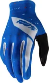 Rękawiczki rowerowe - 100% Rękawiczki 100% CELIUM Glove blue white roz. L długość dłoni 193-200 mm NEW - miniaturka - grafika 1
