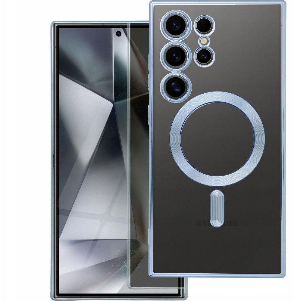 Futerał ELECTRO MAG COVER kompatybilny z MagSafe do SAMSUNG S25 niebieski