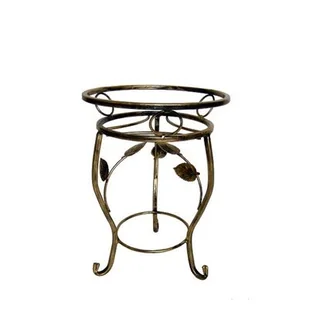 Kwietnik metalowy 55 cm złota patyna - Kwietniki - miniaturka - grafika 1