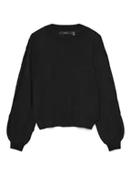 Swetry damskie - Vero Moda Sweter w kolorze czarnym - miniaturka - grafika 1