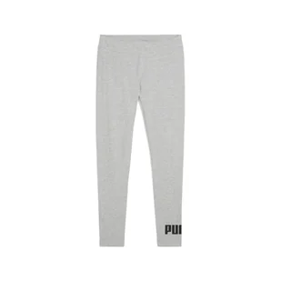 Legginsy damskie z logo No. 1 ESS PUMA Light Gray Heather - Spodnie sportowe damskie - miniaturka - grafika 1