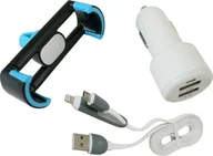 Ładowarki samochodowe - Ładowarka Carcommerce Ładowarka z uchwytem na telefon - miniaturka - grafika 1