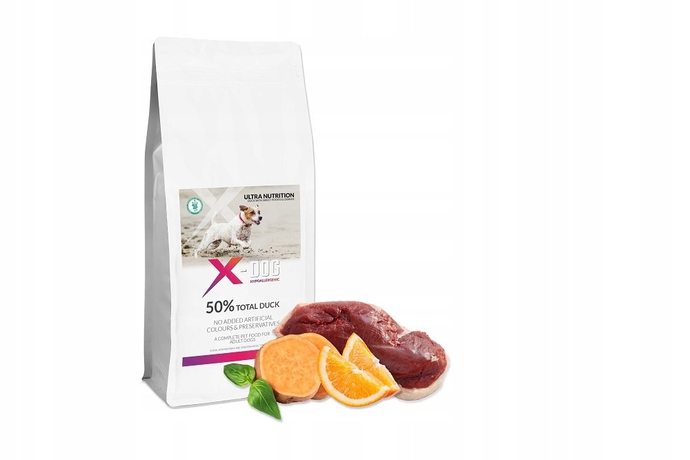 X-DOG GF ADULT M/L KACZKA BATAT POMARAŃCZ 2KG