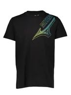 Koszulki sportowe męskie - Mizuno Koszulka sportowa "Athletic" w kolorze czarnym - miniaturka - grafika 1