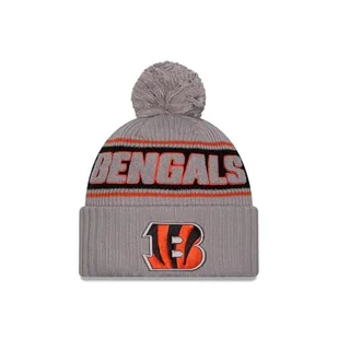 New Era Cincinnati Bengals NFL 2024 Sideline Sport Knit Szary Czapka z Pomponem - One-Size - Czapki damskie - miniaturka - grafika 1