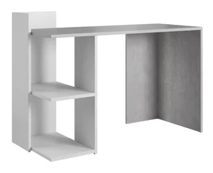Biurko Paco 1 Beton / Biały Mat - Biurka - miniaturka - grafika 1