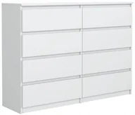Komody - Biała Komoda 140 cm 8 Szuflad Od Producenta! - miniaturka - grafika 1