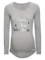 Bluzki damskie - Damska bluzka ciążowa szara Bellybutton Maternity, r.L - miniaturka - grafika 1
