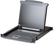 Przełączniki KVM - Konsola KVM ATEN CL1000M, LCD 43 cm, VGA, PS/2, układ brytyjski 14.01.6296 - miniaturka - grafika 1