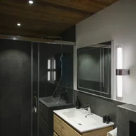 Lampy ścienne - SLV kinkiet do łazienki Lygant podwójny, chrom, aluminium - miniaturka - grafika 1