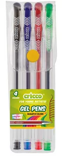 CRICCO Długopisy żelowe 4 kolory - Przybory szkolne - miniaturka - grafika 2