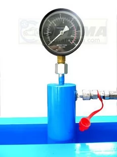 PRASA HYDRAULICZNO PNEUMATYCZNA 20T Z MANOMETREM - Prasy - miniaturka - grafika 4