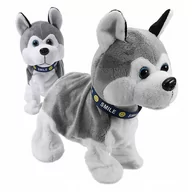 Roboty dla dzieci - Interaktywny Piesek Husky Pies Robot Reaguje Na Dotyk Szczeka Skomle Siada - miniaturka - grafika 1
