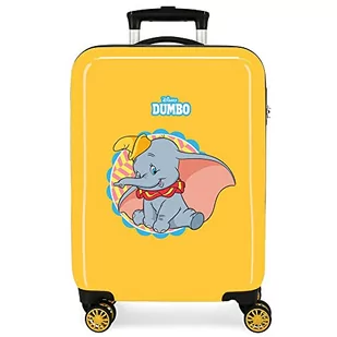 Disney Dumbo Walizka kabiny Ocre 38x55x20 cm Sztywne ABS zapięcie Kombinacyjne Boczne 78L 2 kg 4 Podwójne Koła Bagaż Ręczny, Żółty, Walizka kabiny - Walizki - miniaturka - grafika 1
