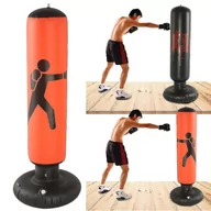 Torby sportowe - Ciężka wolnostojąca torba treningowa Kick Art Training Indoor Sports-red - miniaturka - grafika 1