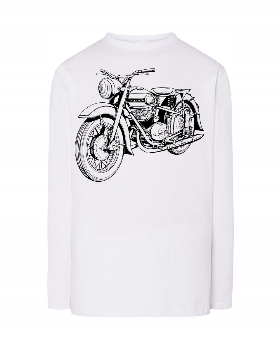 Longsleeve fajny nadruk Motor Motocykl r.4XL