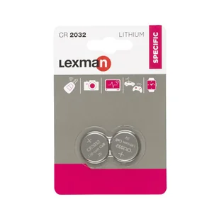 Bateria litowa CR2032 2 szt. LEXMAN - Baterie i akcesoria - miniaturka - grafika 1