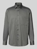 Koszule męskie - Koszula biznesowa o kroju comfort fit z listwą guzikową - miniaturka - grafika 1