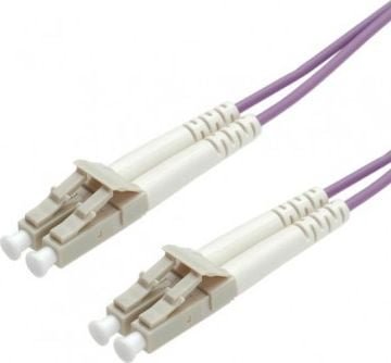 Roline ROLINE Patchcord światłowodowy 50/125um LC-LC OM4 0.5m fioletowy