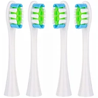 Końcówki do szczoteczek elektrycznych - 4x końcówki BIAŁE do szczoteczki sonicznej Oclean SE / X / X PRO / X PRO Elite / X PRO Digital / X10 / One / Air / Z / F1 / FLOW / Endurance - Reptila - miniaturka - grafika 1