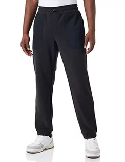 Spodenki męskie - BOSS Męskie spodnie Sefleece Jersey, czarny, L - grafika 1