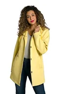 Kurtki damskie - Ulla Popken Damska kurtka Scuba, otwarte krawędzie, linia A, stójka, żółty, 46-48 - miniaturka - grafika 1