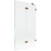 Parawany nawannowe - Mexen Lunar parawan nawannowy 2-skrzydłowy prawy 100 x 150 cm, transparent, różowe złoto - 897-100-100-60-00-P - miniaturka - grafika 1