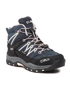 CMP Trekkingi Kids Rigel Mid Trekking Shoe Wp 3Q12944 Granatowy - Buty dla dziewczynek - miniaturka - grafika 1