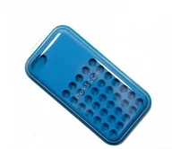 Etui i futerały do telefonów - FUTERAŁ SILICON SKIN APPLE MF035ZM IPHONE 5C BLUE - miniaturka - grafika 1