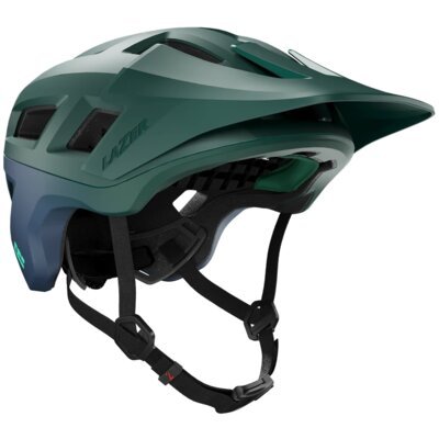LAZER Coyote KinetiCore Zielono-niebieski mat MTB z możliwością zamontowania lampki ( L)