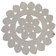 Dywany - Dywan okrągły Zoja 100 cm szary - miniaturka - grafika 1