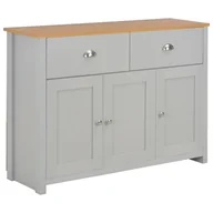 Szafki do salonu - vidaXL Szafka, szara, 112 x 35 x 81 cm vidaXL - miniaturka - grafika 1
