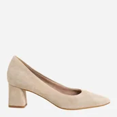 Półbuty damskie - Czółenka damskie skórzane Tamaris wor22435-41-418 38 Beżowe (4064195190898). Półbuty damskie - miniaturka - grafika 1