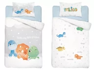 Pościel dla dzieci - Pościel 90x120 do łóżeczka dinozaury dino dinusie - miniaturka - grafika 1