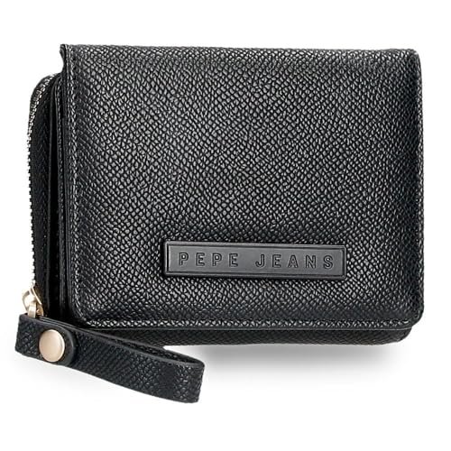 Pepe Jeans Elia Portfel, jeden rozmiar, Czarny (Black), Talla única, Portfel z portfelem