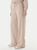 Spodnie sportowe damskie - Guess Spodnie dresowe V5BB12 KCX22 Beżowy Regular Fit - miniaturka - grafika 1